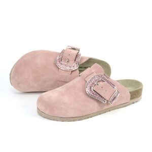 9463 Cork Slippers big crystal buckles