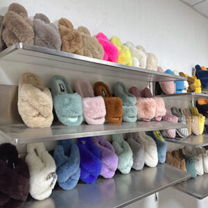 JNP Fur Slippers Sample Room