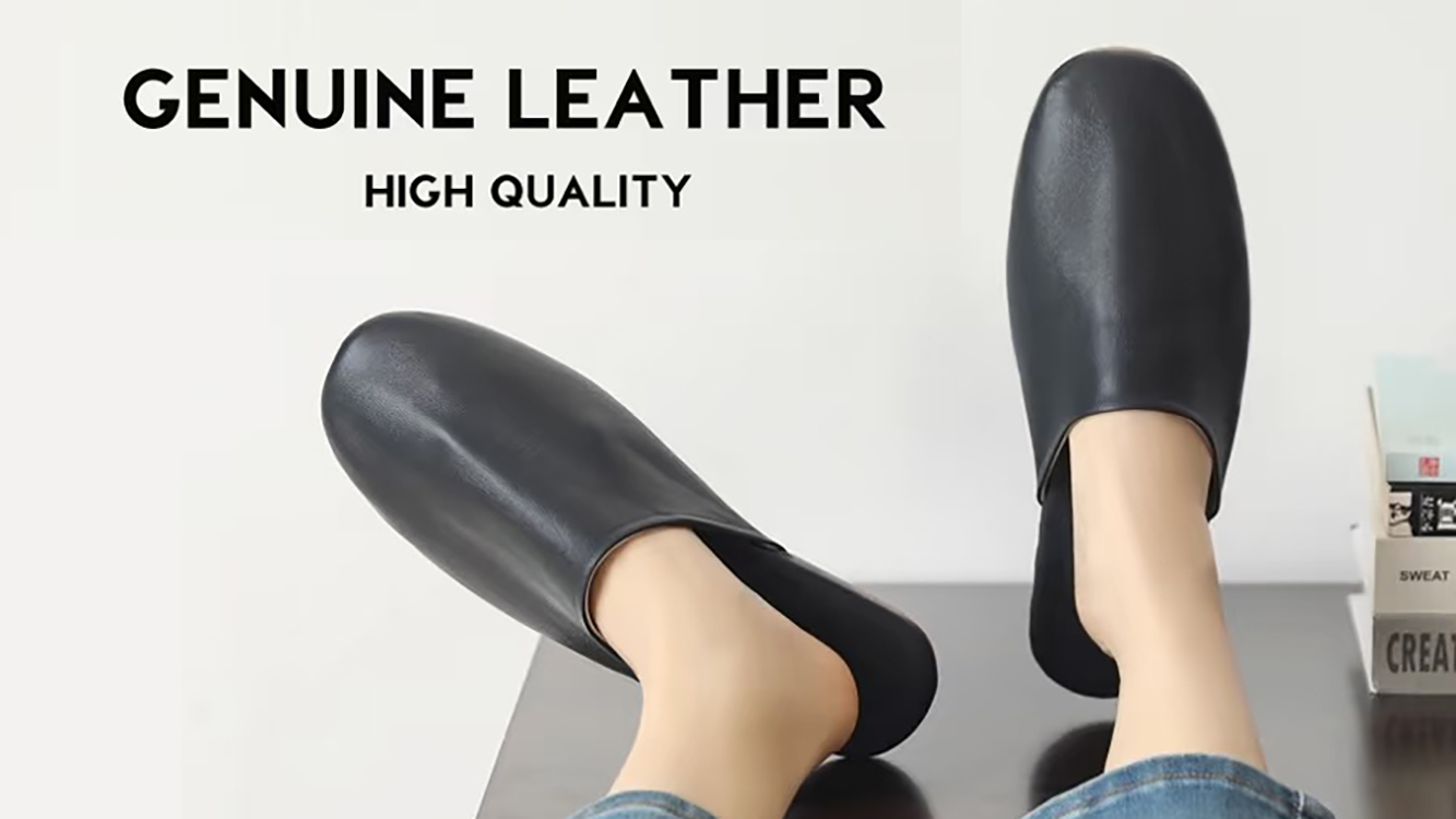 Genuine Leather Slippers