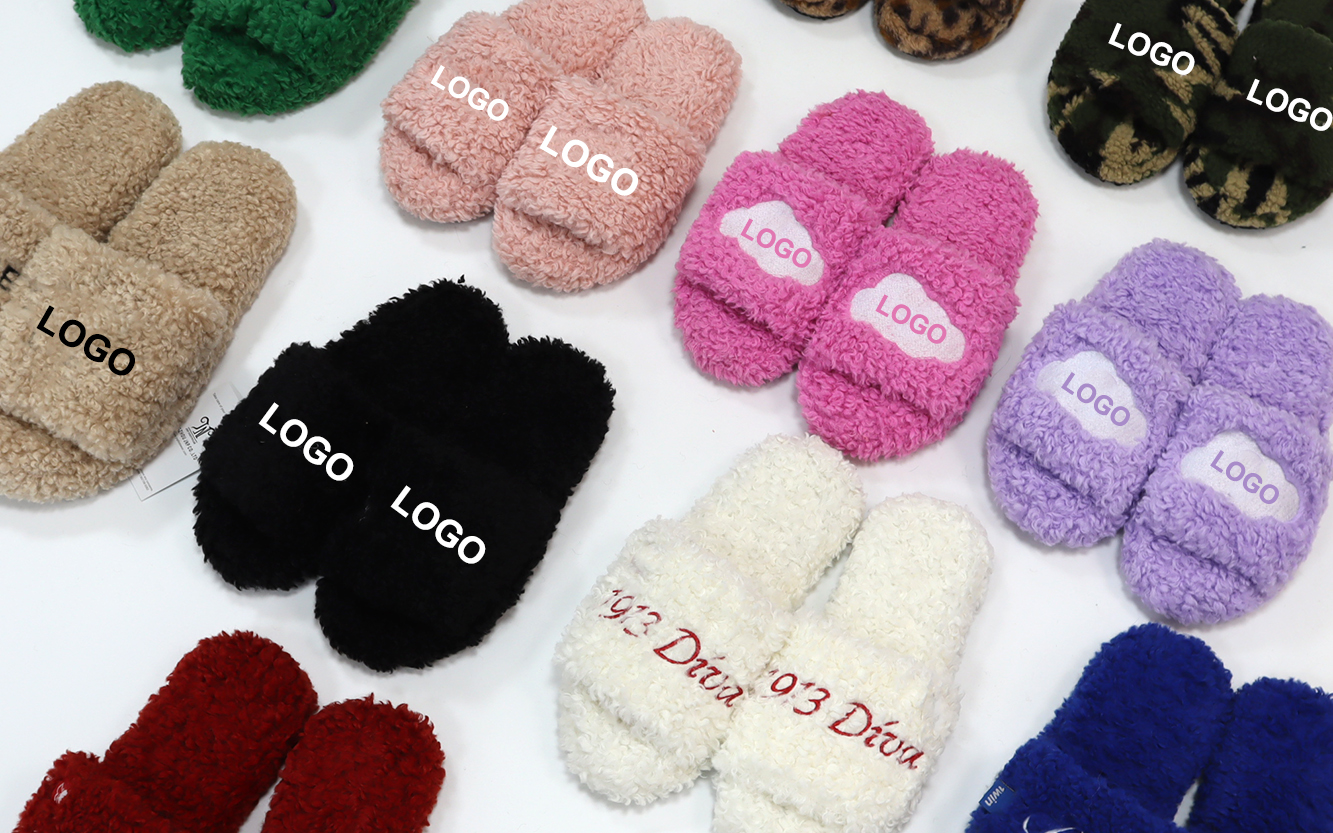 personalized branding in slippers
