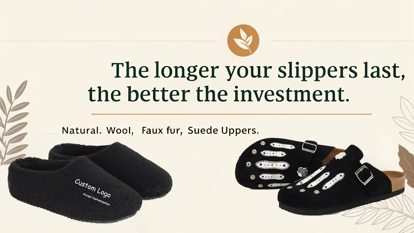 durable fluffy slippers