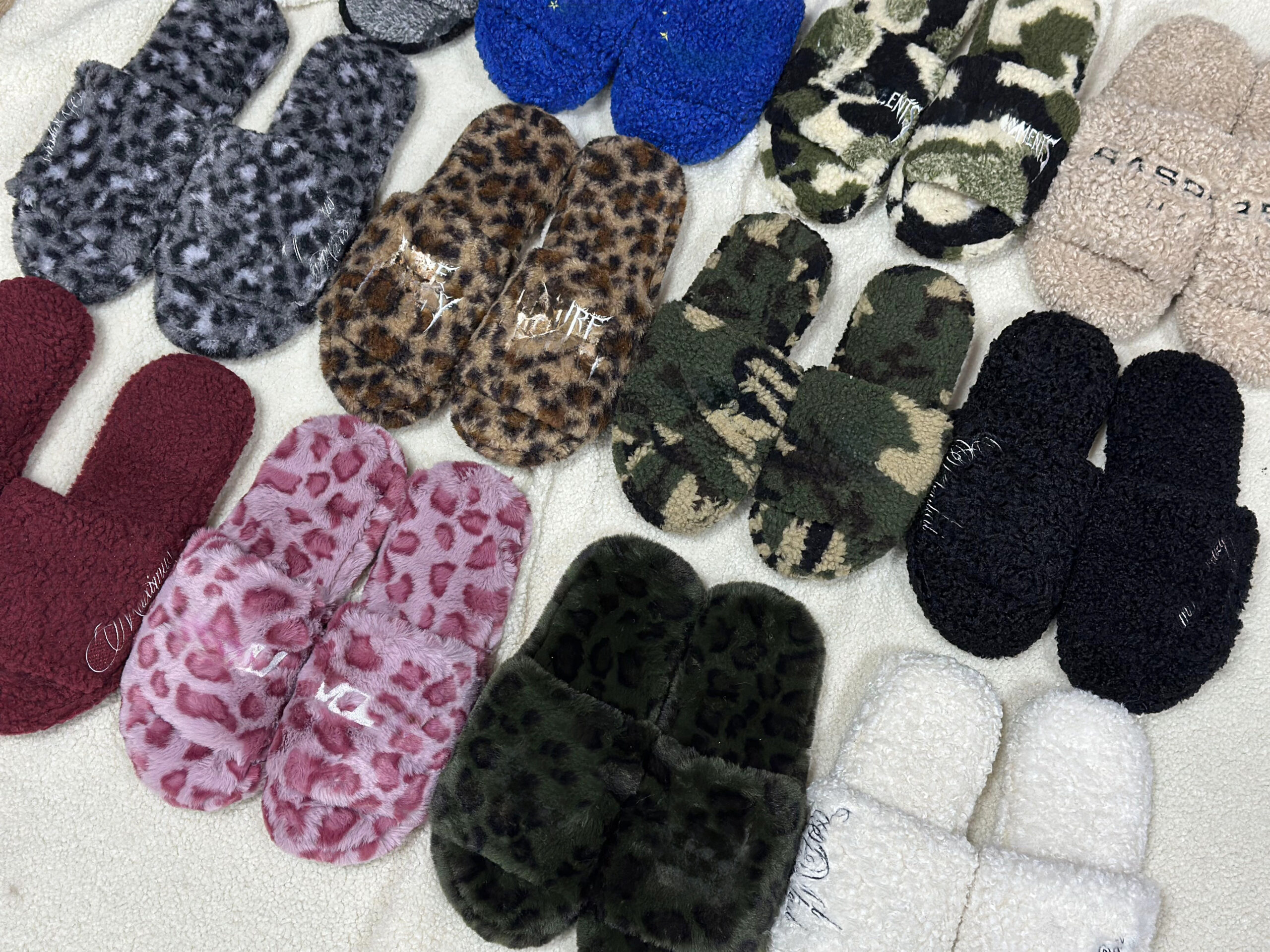 cozy faux shearling slippers