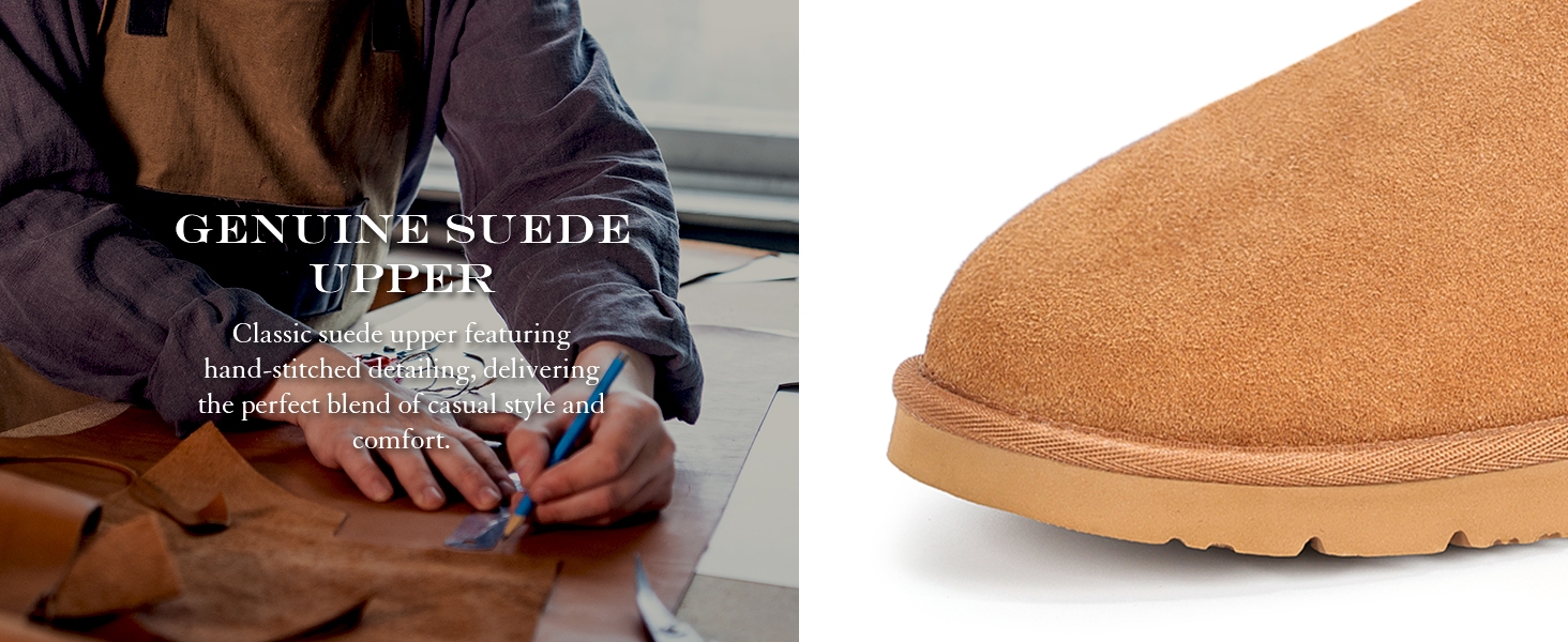 Cow Suede Winter Boots