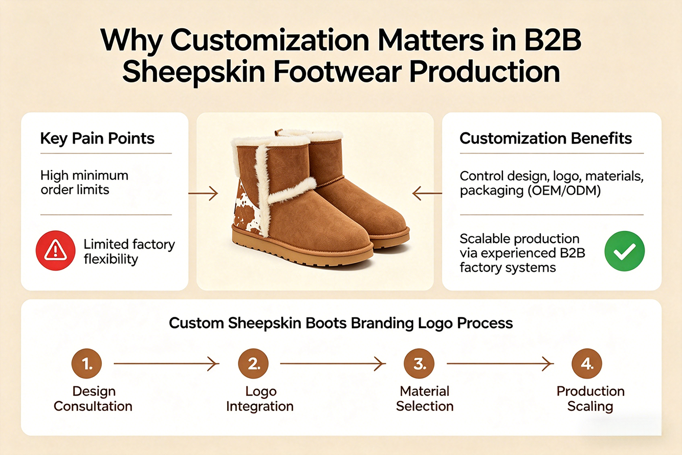oem-odm-custom-sheepskin-boots-branding-process