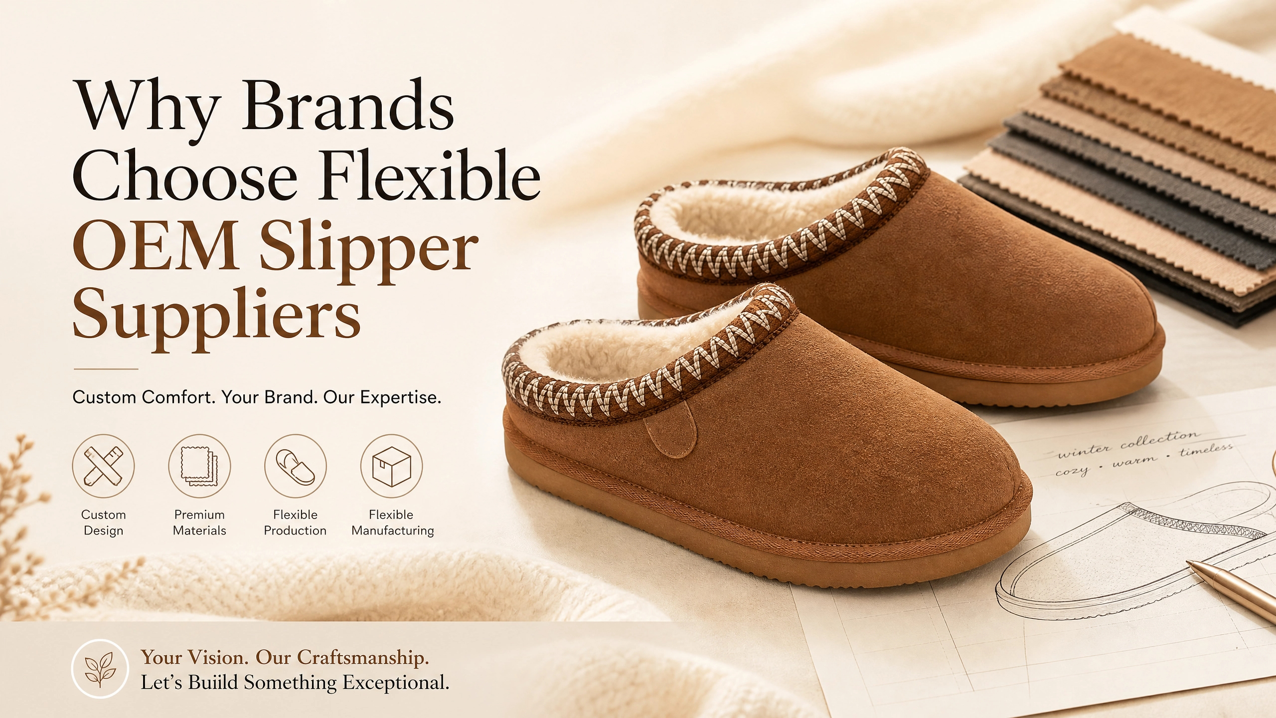 embossed logo embroidery logo slippers