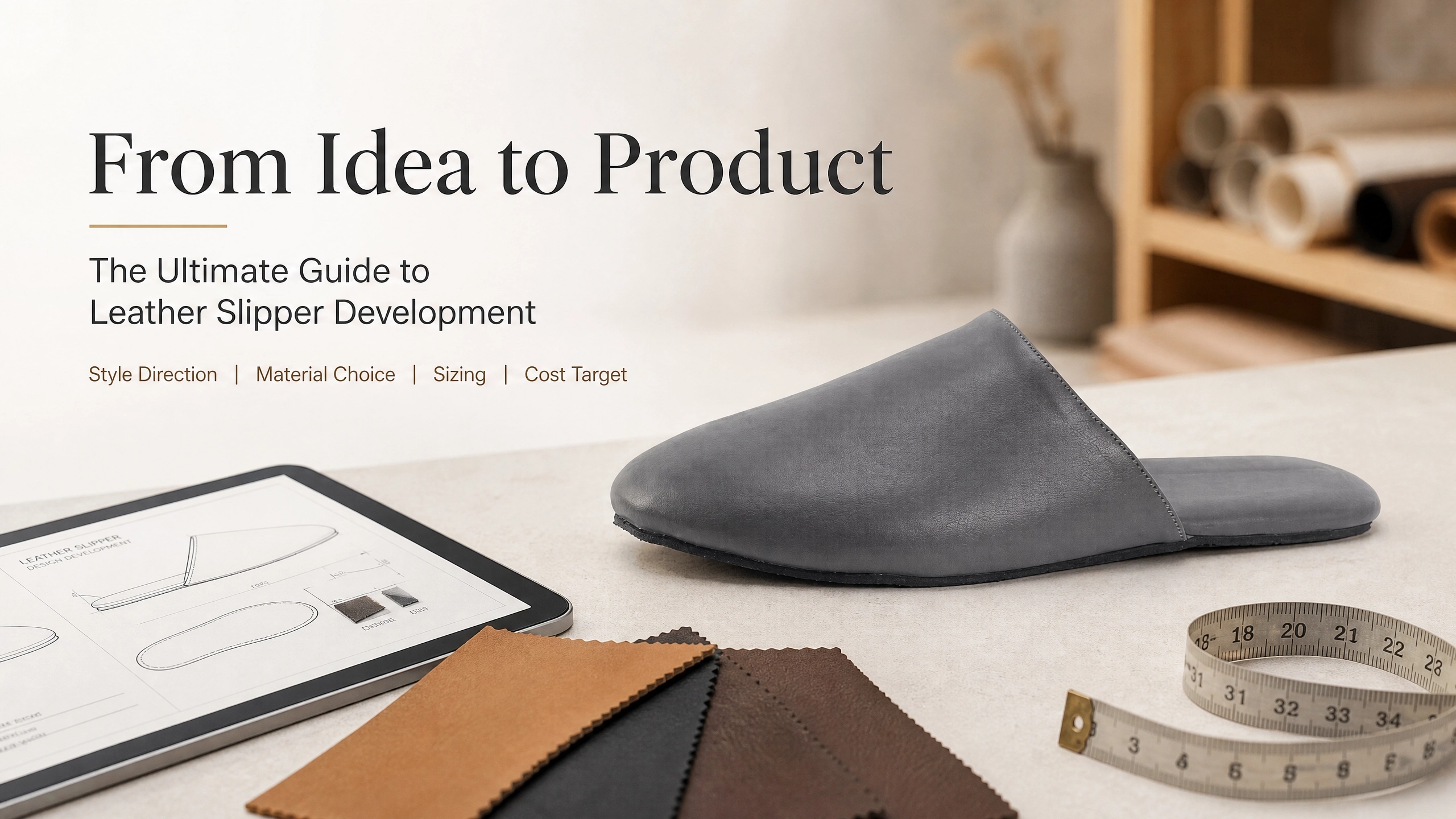leather slipper product development