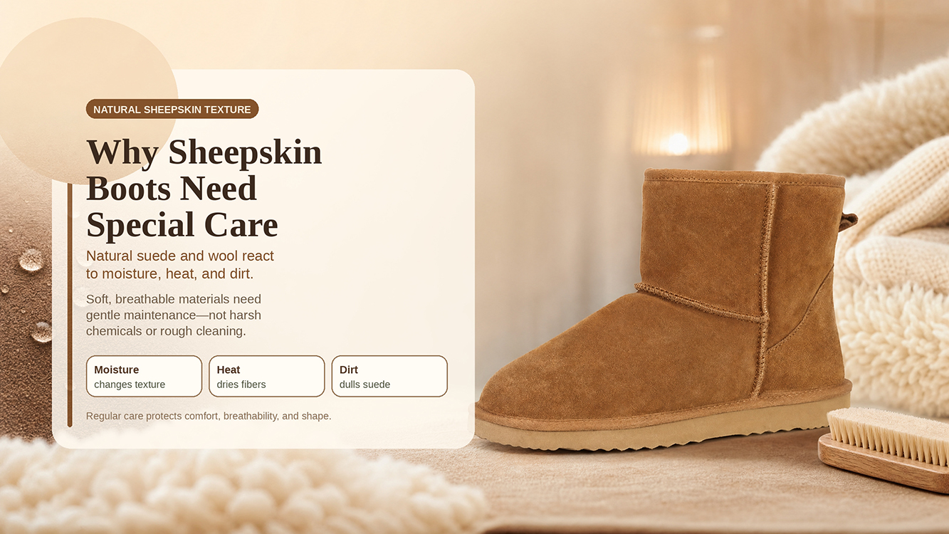 natural sheepskin texture
