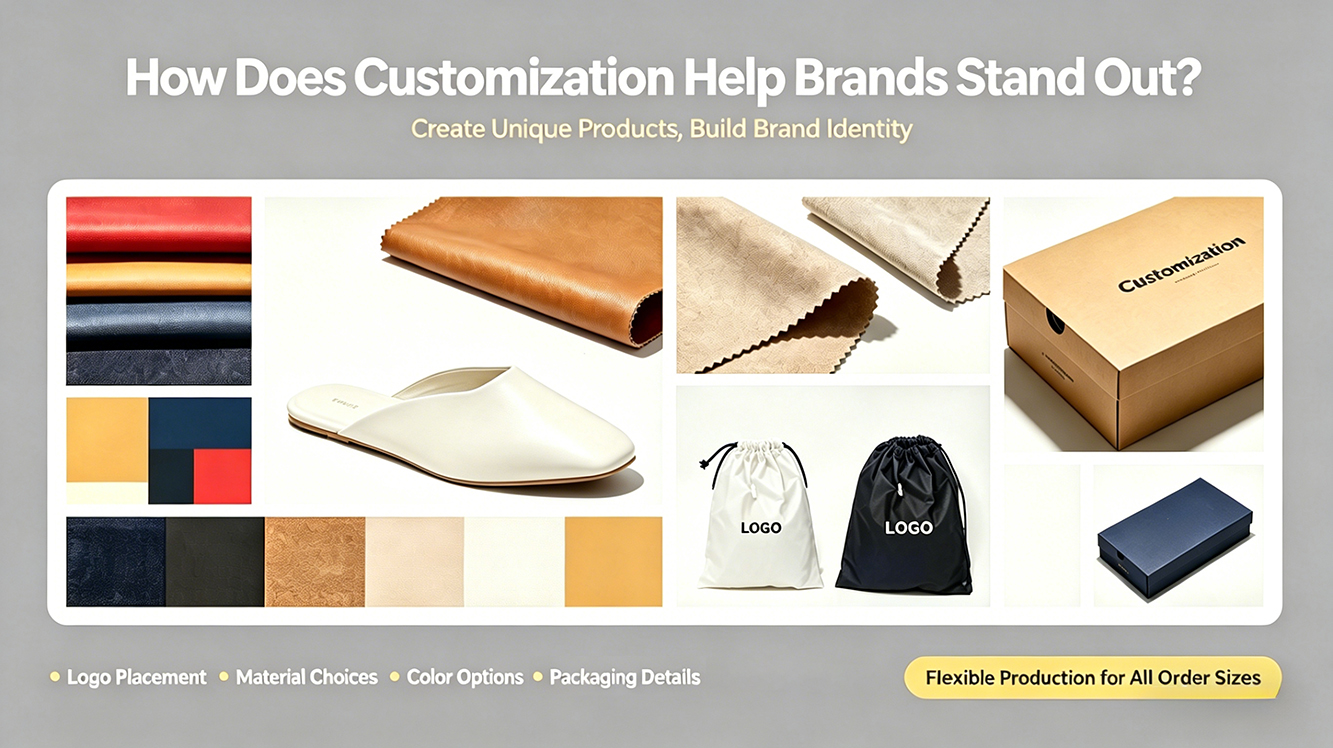 custom mule slipper branding